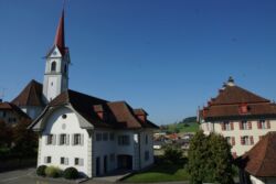 Pfarrkirche, Pfarreiheim und Pfarrhaus